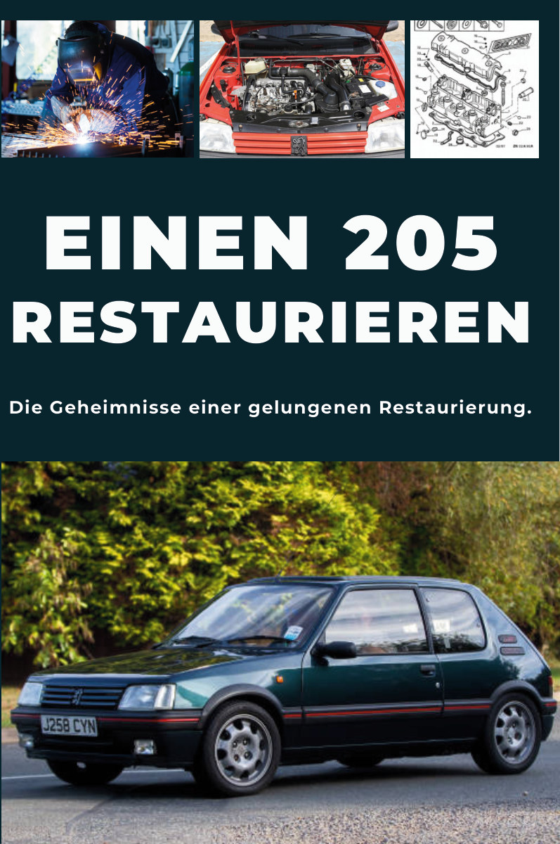 Cover des Leitfadens Einen Peugeot 205 restaurieren
