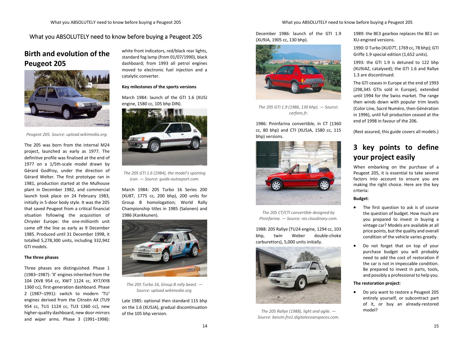 Before you buy: the model's history and versions, the key points of your project