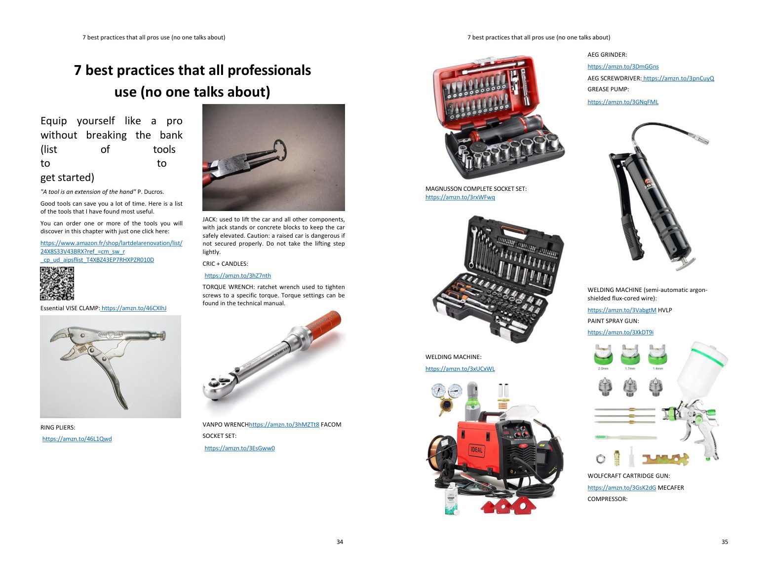 Gear up like a pro: the essential tools, shoppable in one click from the book
