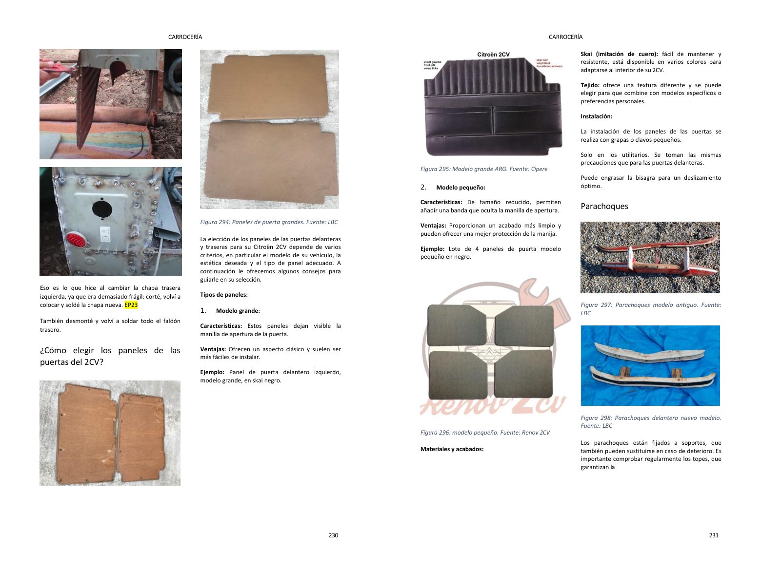 Capítulo carrocería: reparaciones paso a paso en fotos