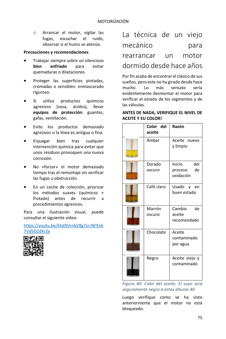 Motor: los procedimientos ilustrados etapa por etapa