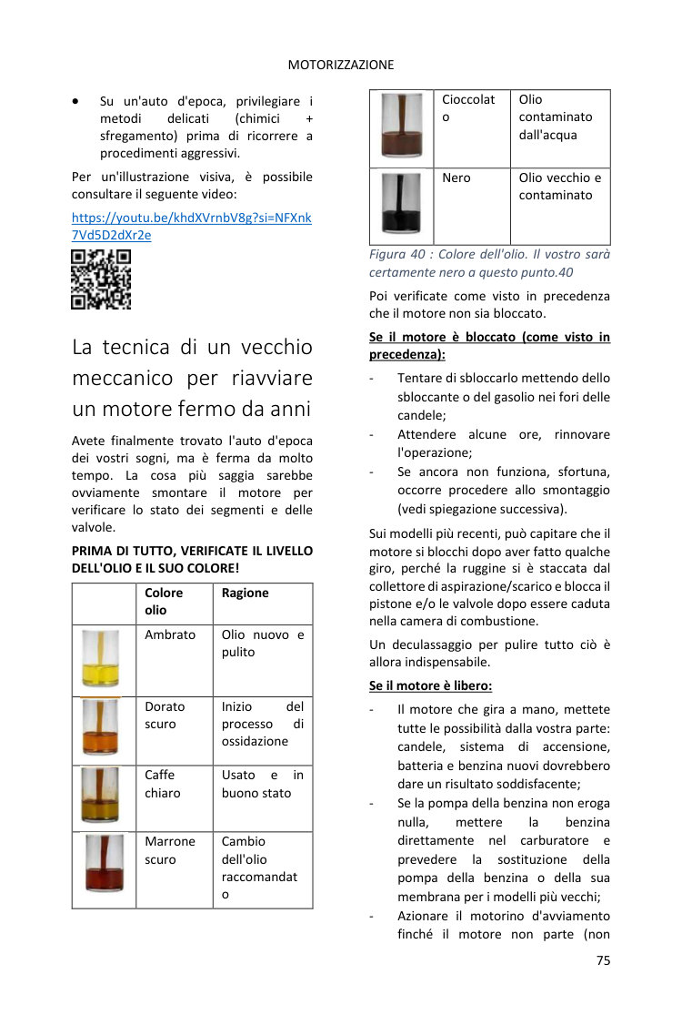 Motore: le procedure illustrate tappa per tappa