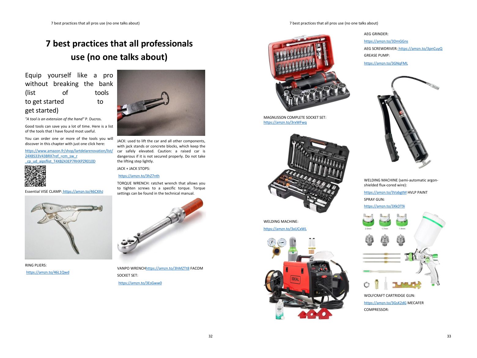 Gear up like a pro: the essential tools, shoppable in one click from the book