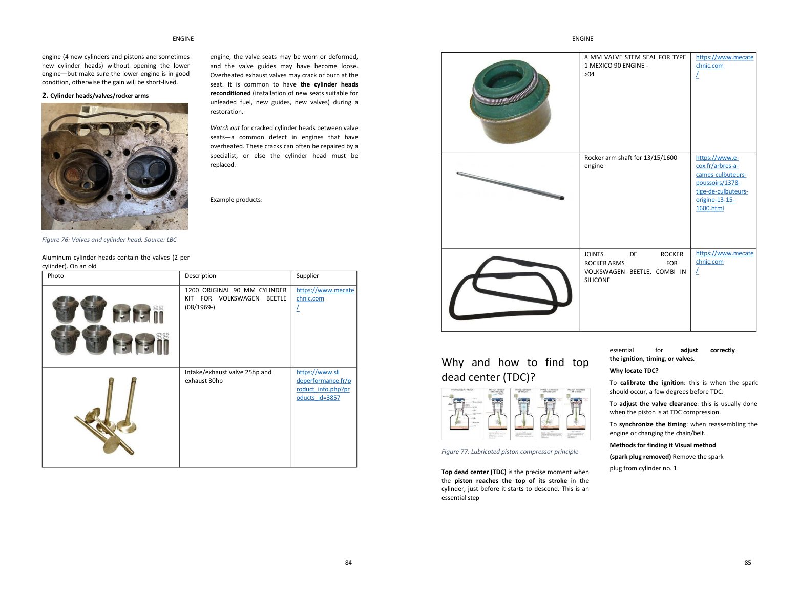 Engine chapter: photo-dense spread straight from the book