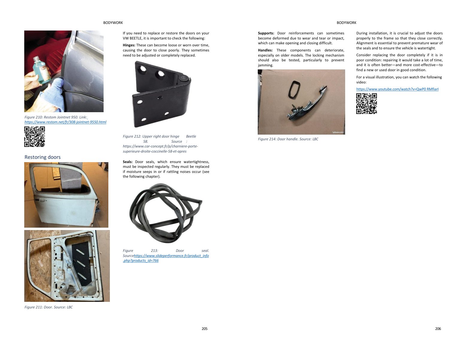 Bodywork chapter: step-by-step repairs in photos