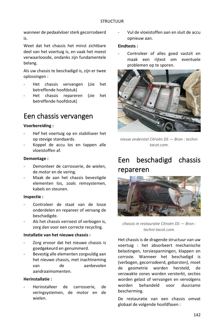 Hoofdstuk motor: fotorijke dubbele pagina rechtstreeks uit het boek