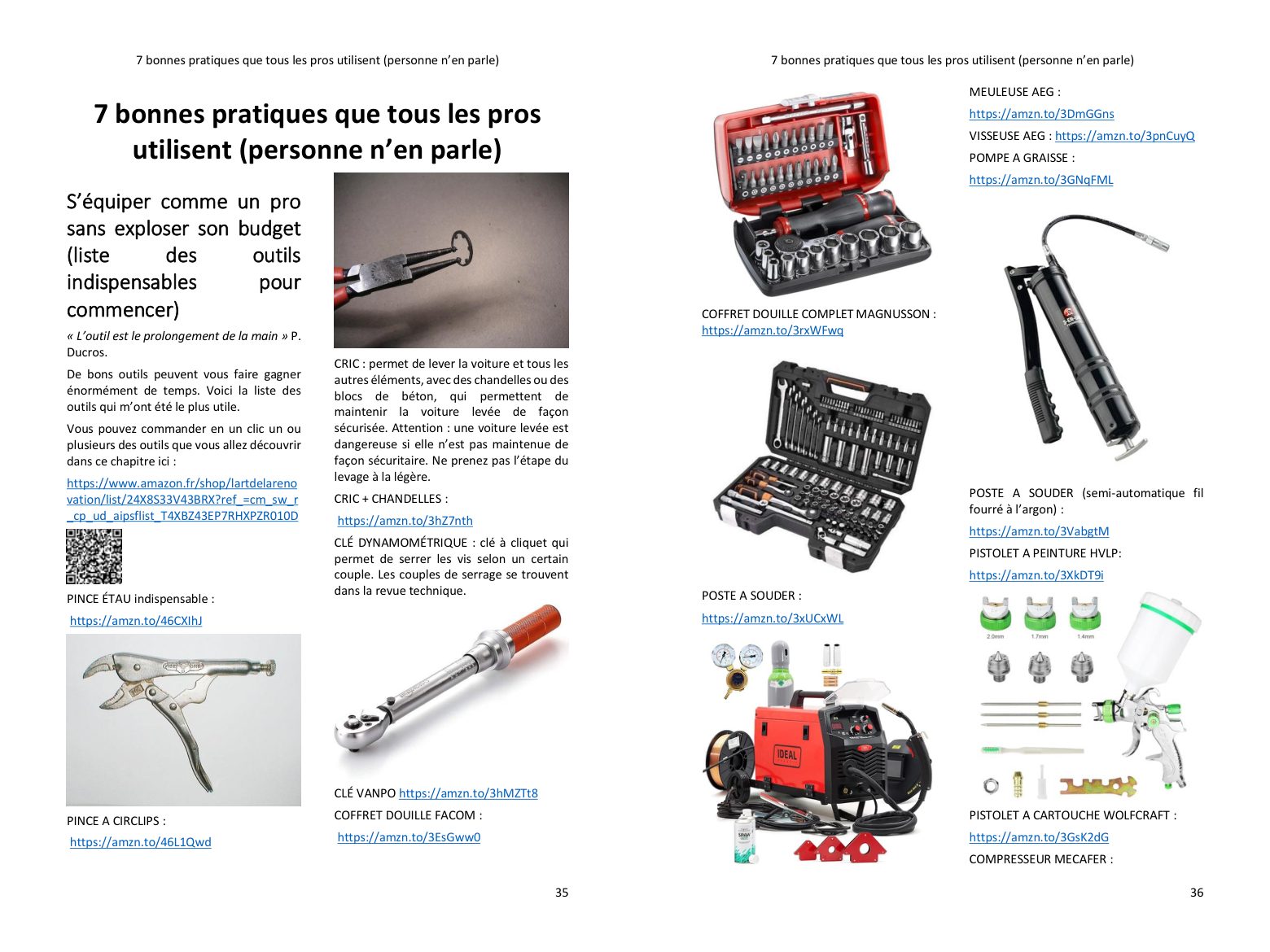 S'équiper comme un pro : l'outillage indispensable, achetable en un clic depuis le livre