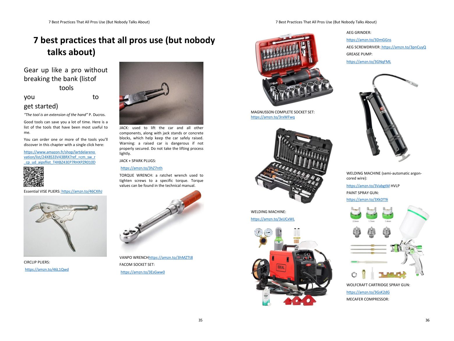 Gear up like a pro: the essential tools, shoppable in one click from the book