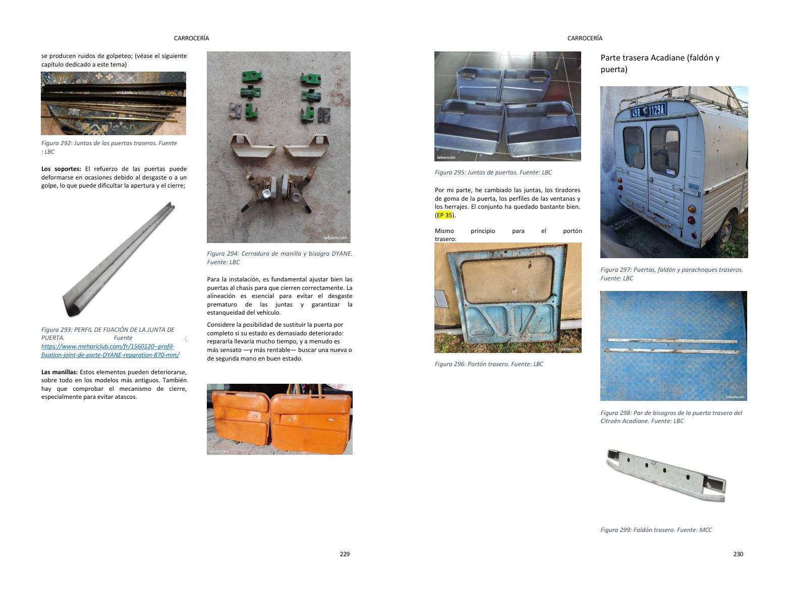 Capítulo carrocería: reparaciones paso a paso en fotos