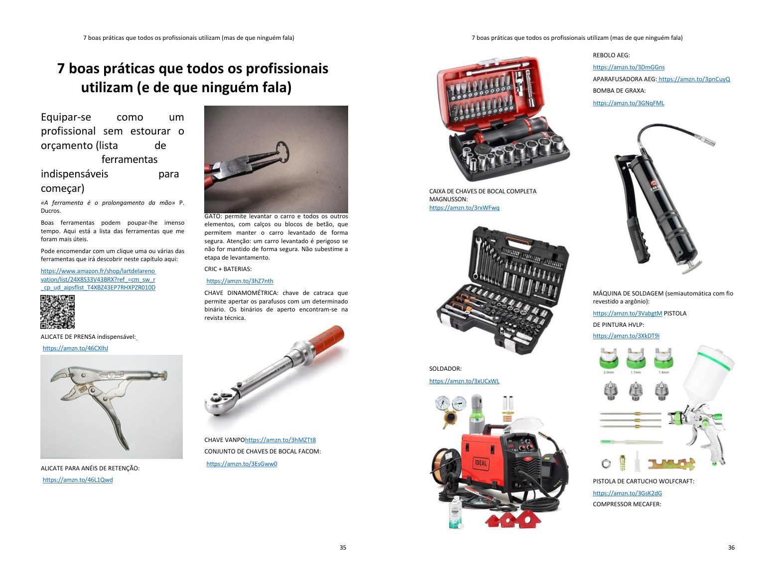 Equipe-se como um profissional: as ferramentas indispensáveis, compráveis num clique a partir do livro