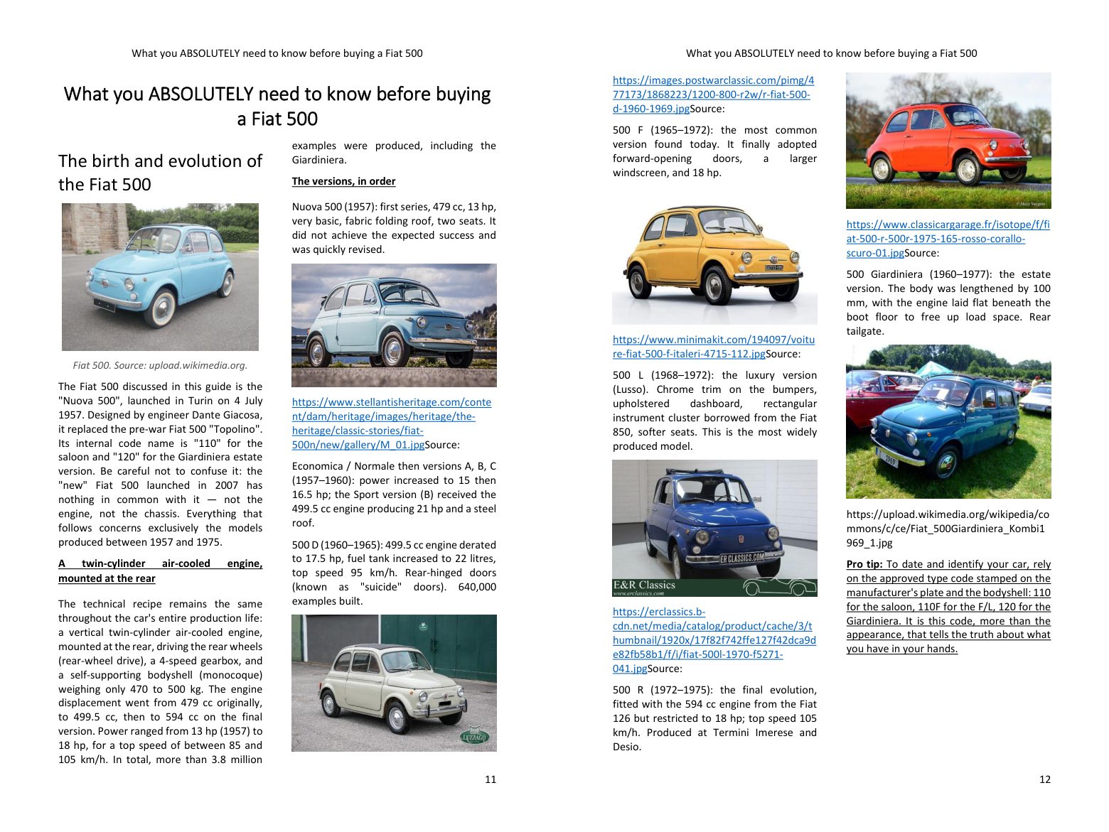 Before you buy: the model's history and versions, the key points of your project
