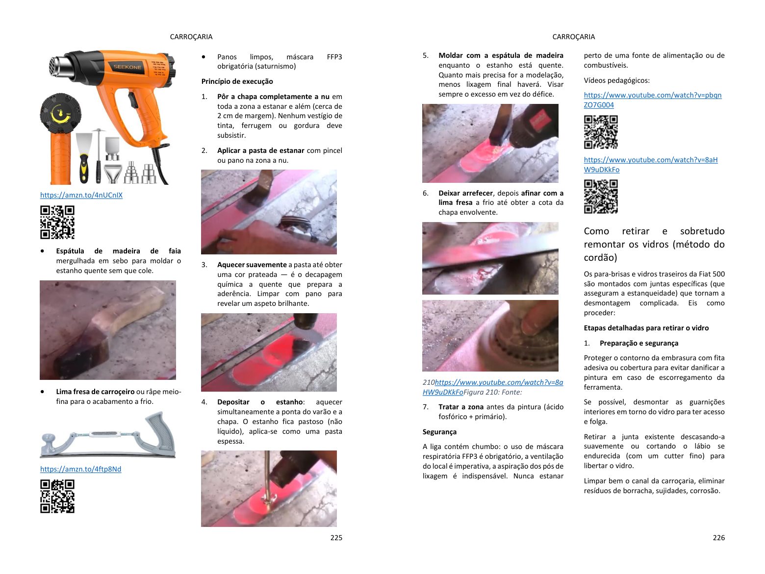 Capítulo carroçaria: reparações passo a passo em fotos