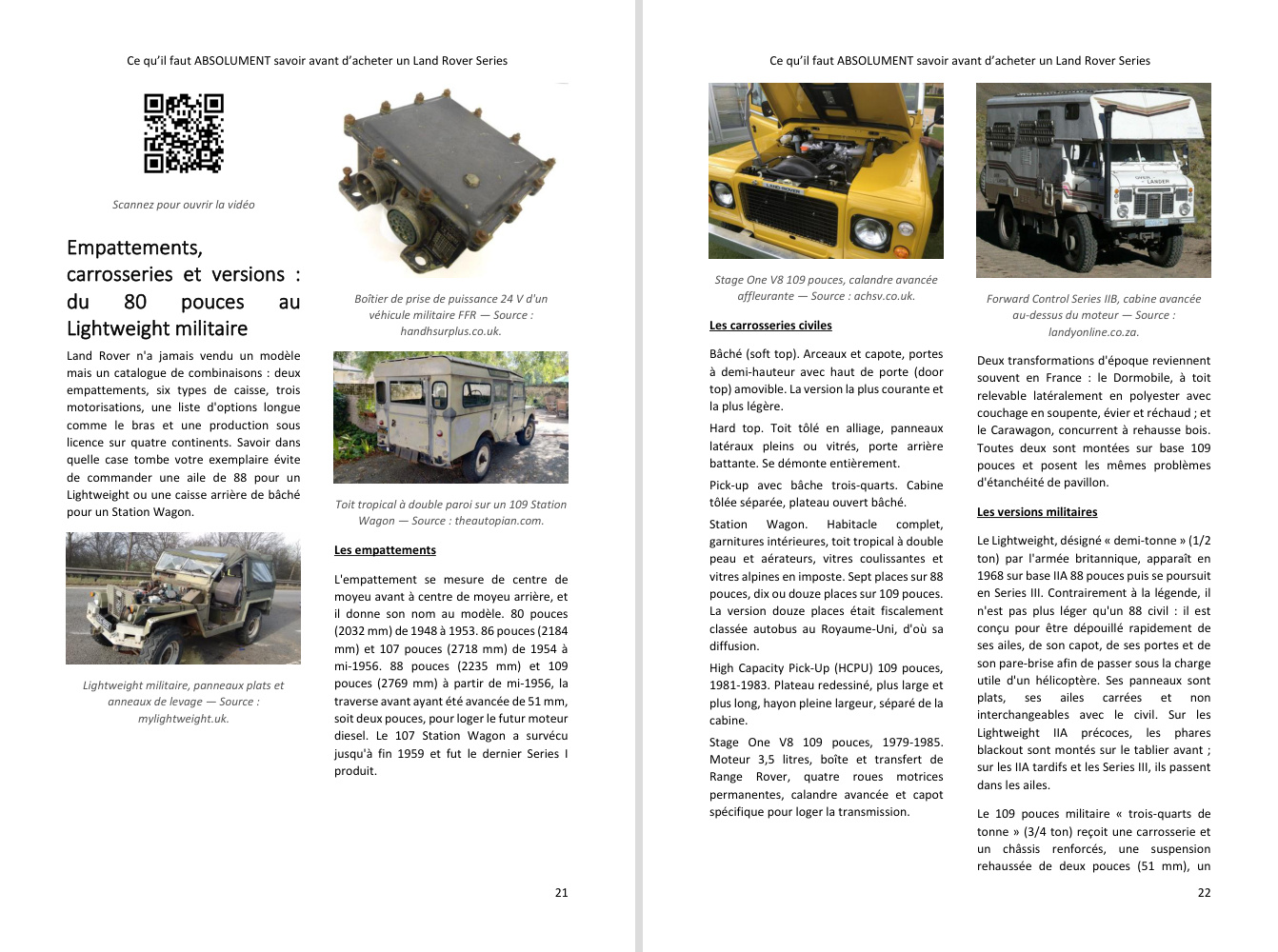 Avant d'acheter : les versions de le Land Rover Series (Series I, II, IIA et III) en photos