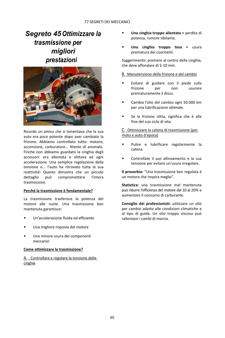 Copertina di 77 SEGRETI DEI MECCANICI