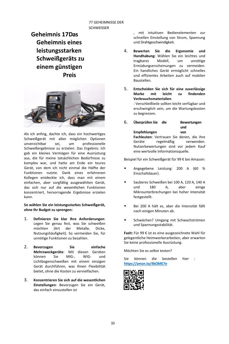 Cover von 77 GEHEIMNISSE DER SCHWEISSER