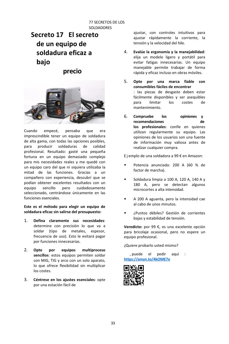 Portada de 77 SECRETOS DE SOLDADORES