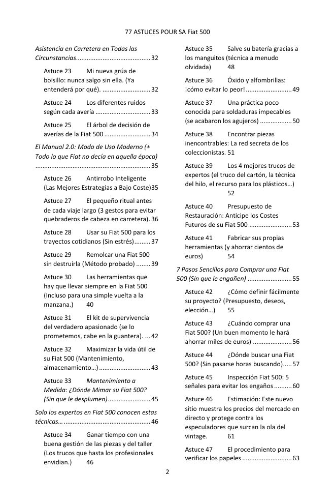 Índice (2/4): los 77 consejos tratados