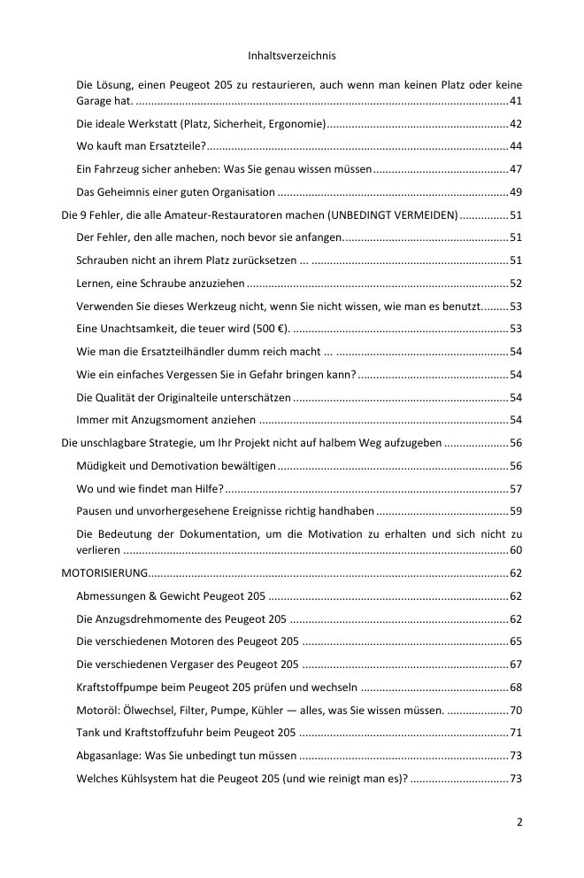 Inhaltsverzeichnis (2/7): alles, was der Leitfaden abdeckt