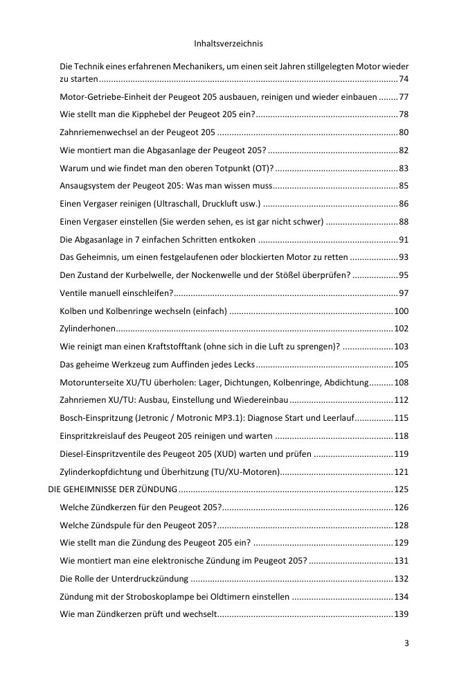 Inhaltsverzeichnis (3/7): alles, was der Leitfaden abdeckt