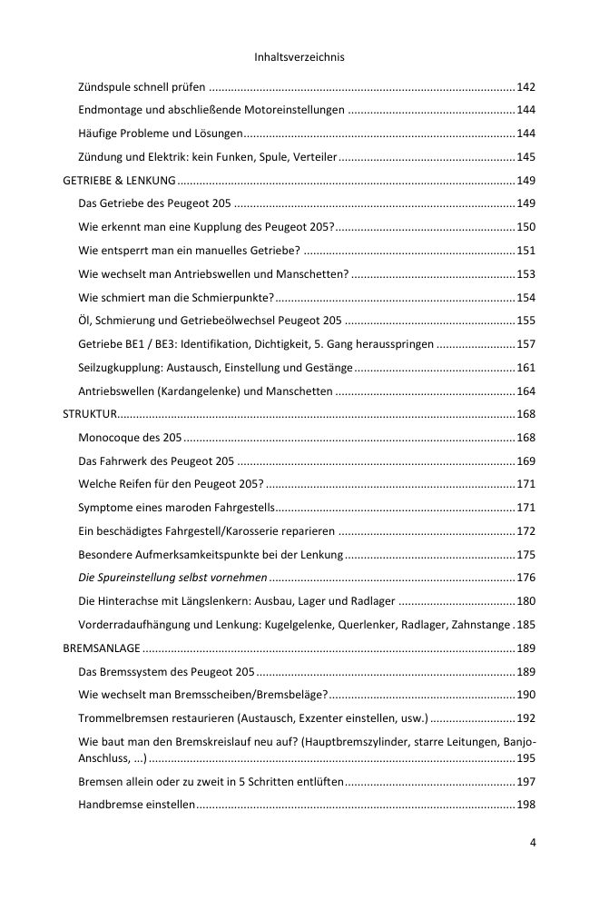 Inhaltsverzeichnis (4/7): alles, was der Leitfaden abdeckt