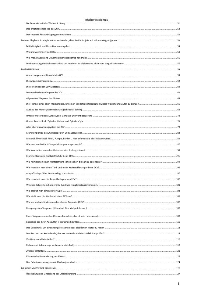 Inhaltsverzeichnis (2/5): alles, was der Leitfaden abdeckt