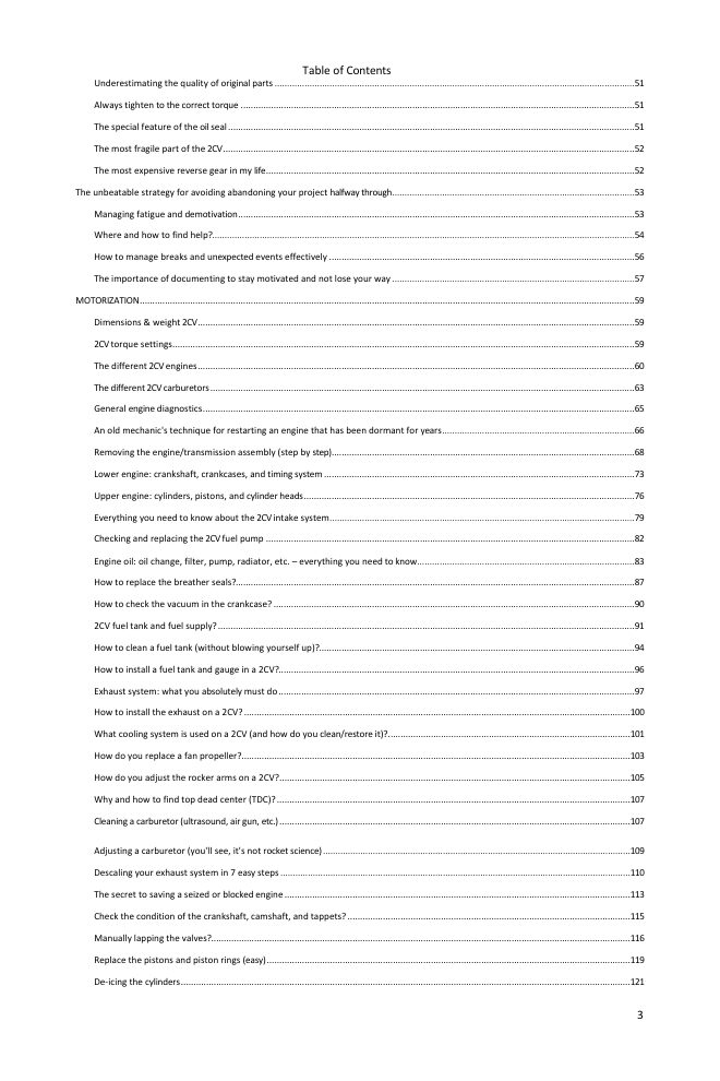 Table of contents (2/6): everything the guide covers