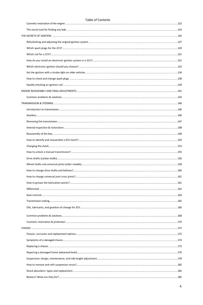 Table of contents (3/6): everything the guide covers