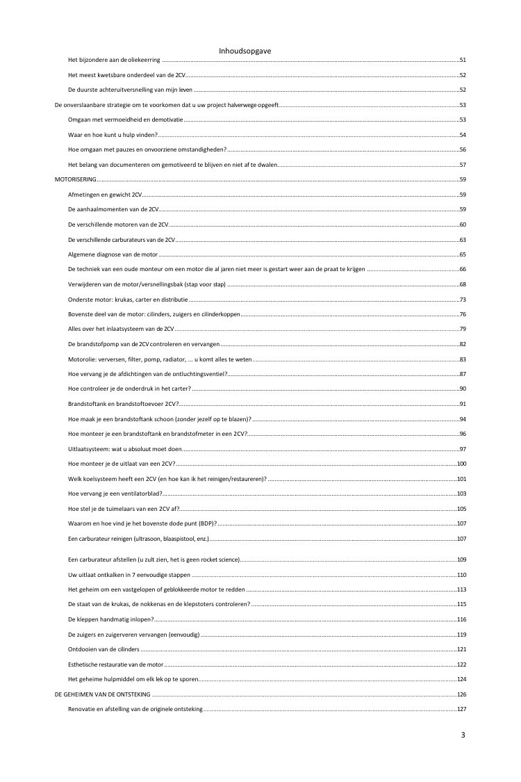 Inhoudsopgave (2/5): alles wat de gids behandelt