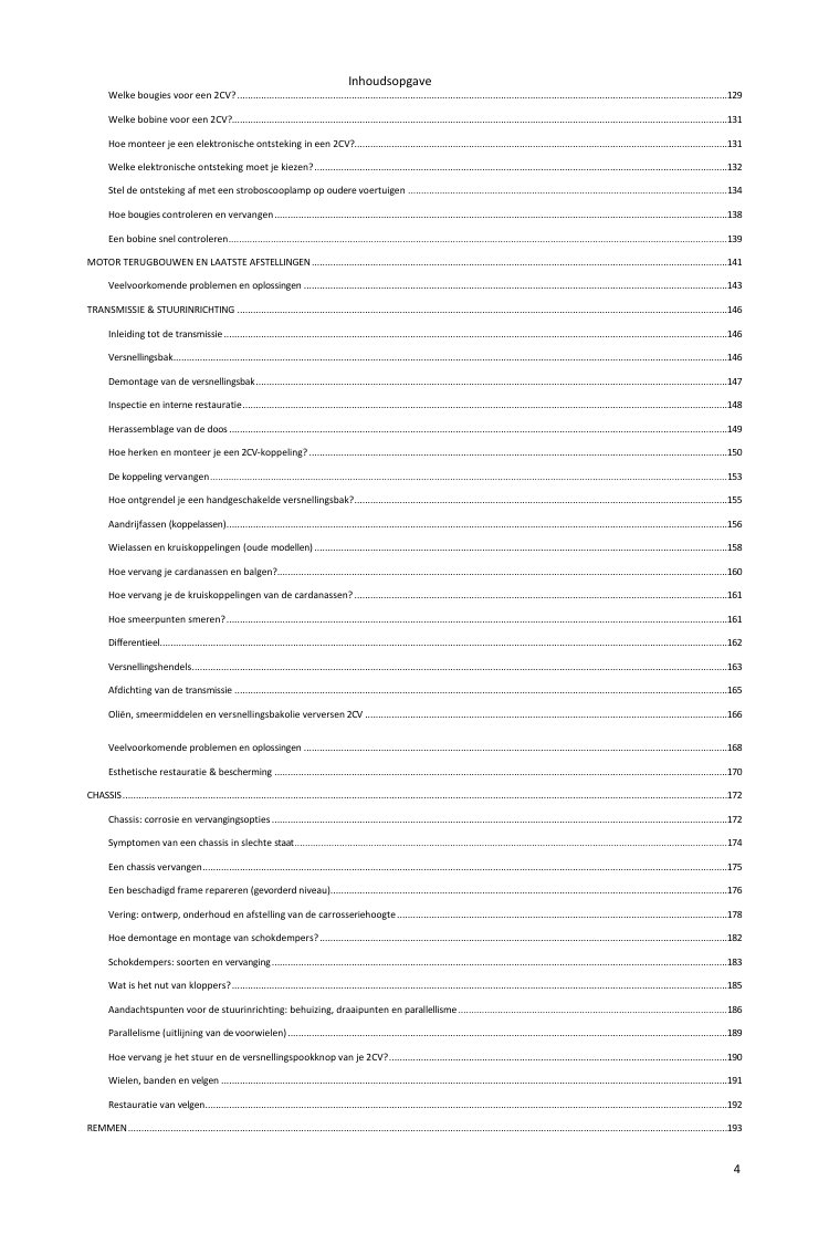 Inhoudsopgave (3/5): alles wat de gids behandelt