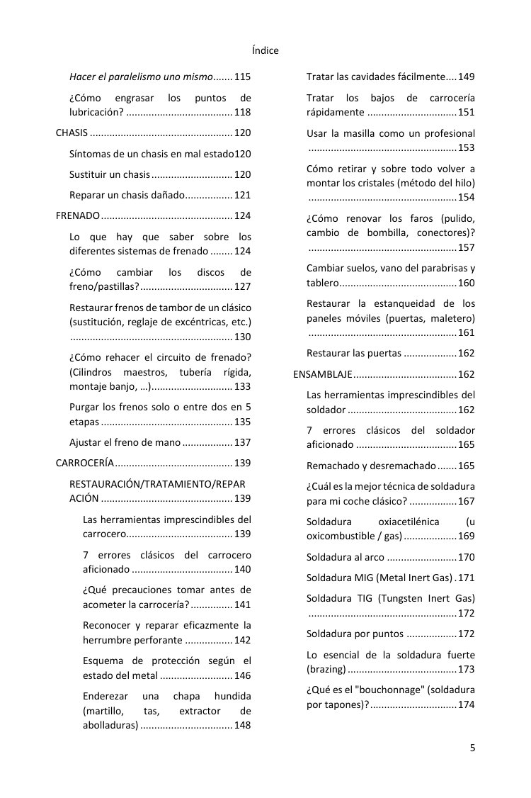 Índice (3/4): todo lo que cubre la guía