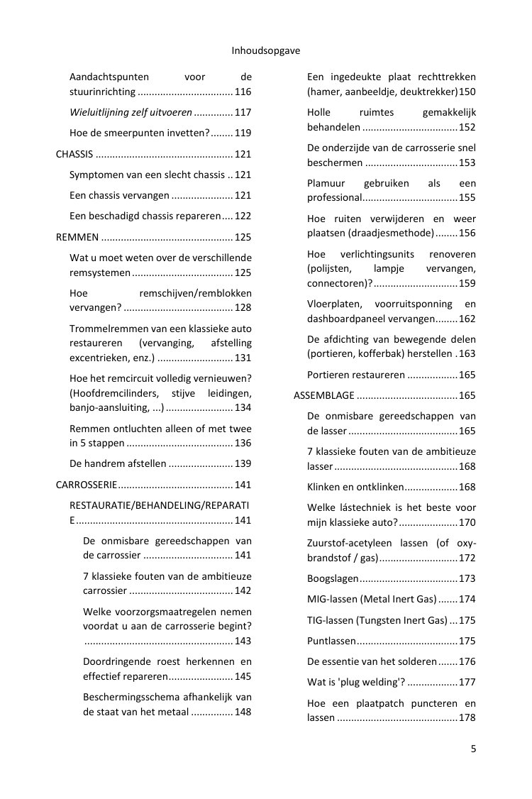 Inhoudsopgave (3/4): alles wat de gids behandelt