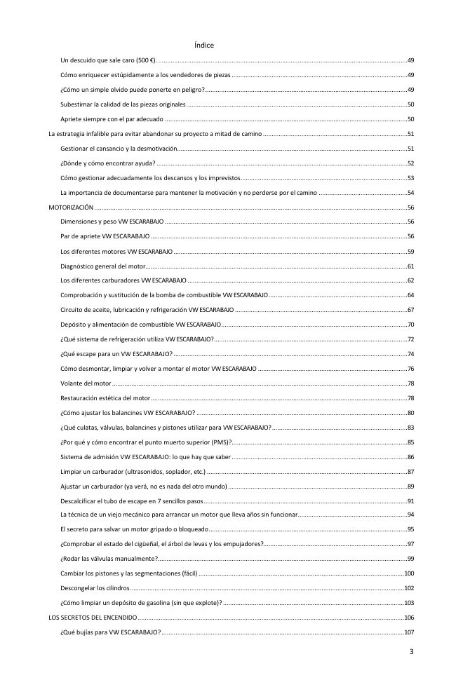 Índice (2/5): todo lo que cubre la guía