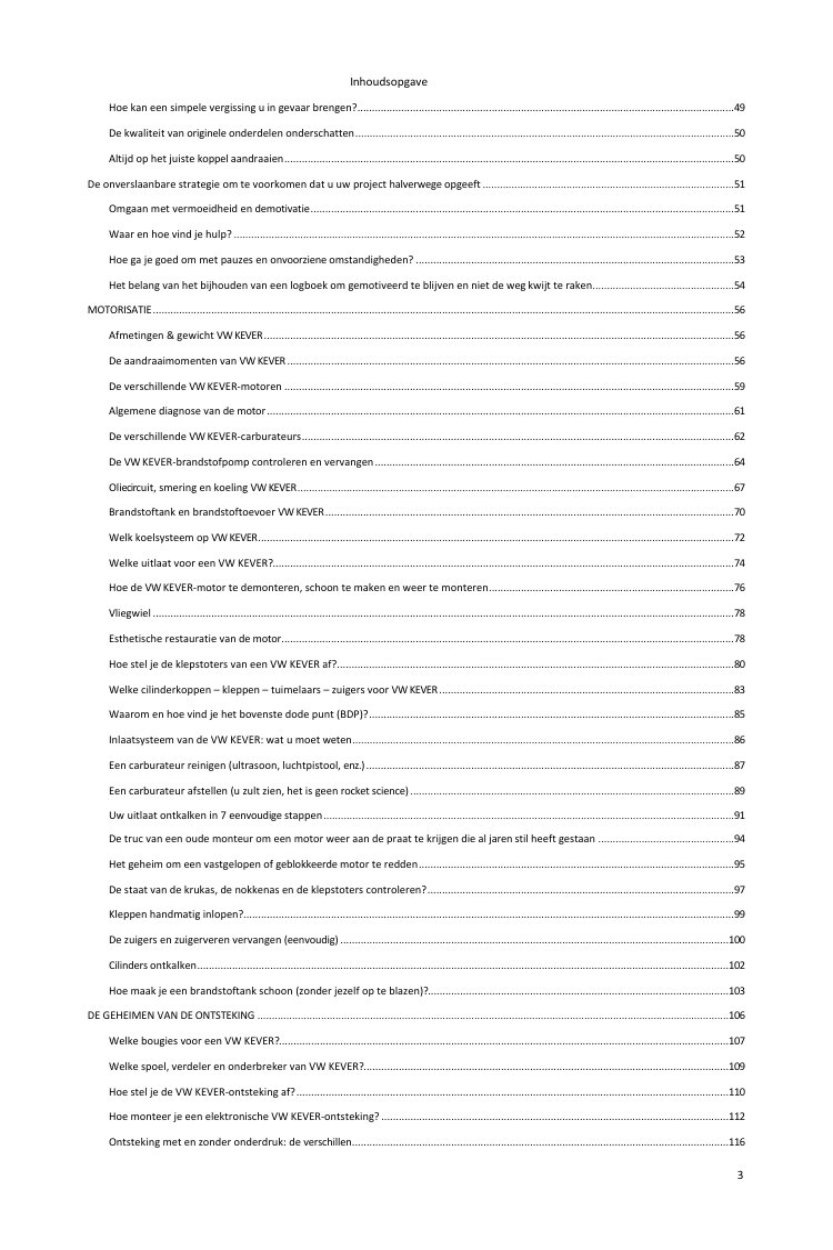 Inhoudsopgave (2/5): alles wat de gids behandelt