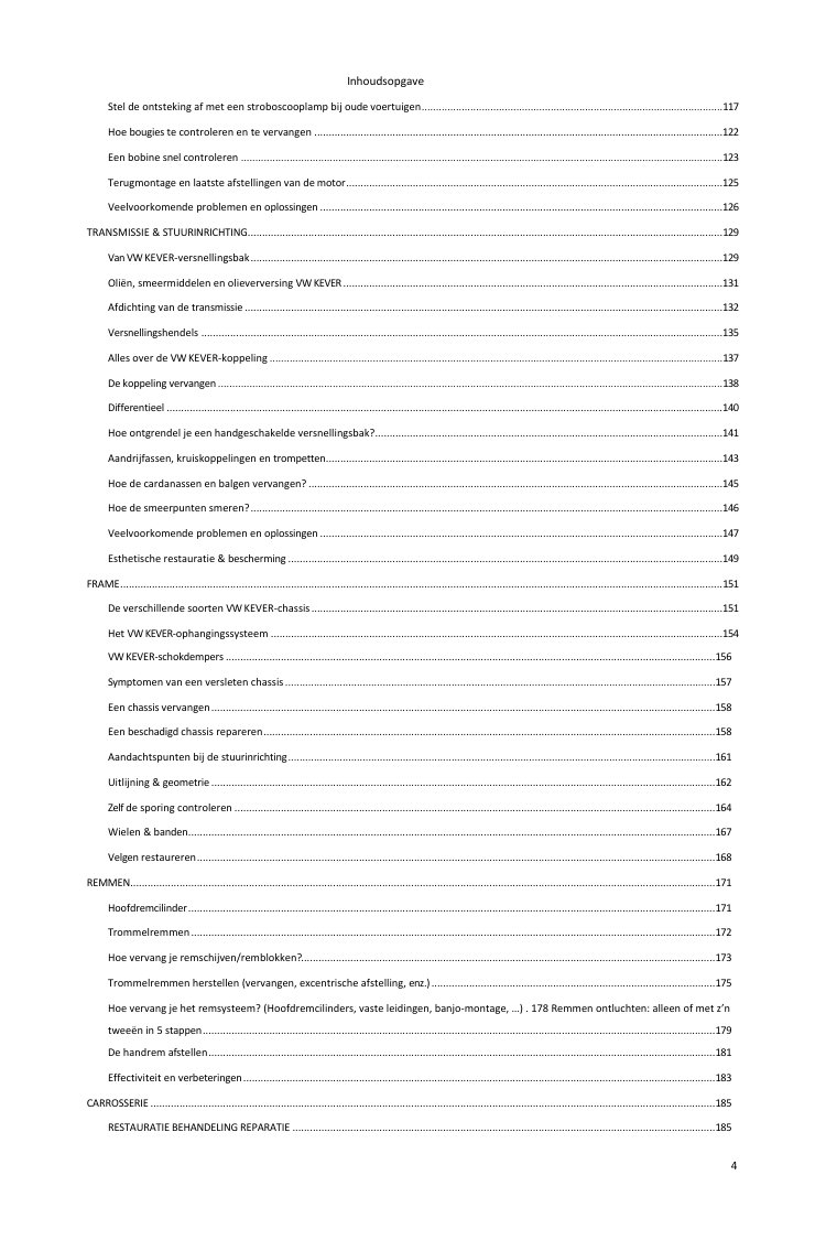Inhoudsopgave (3/5): alles wat de gids behandelt