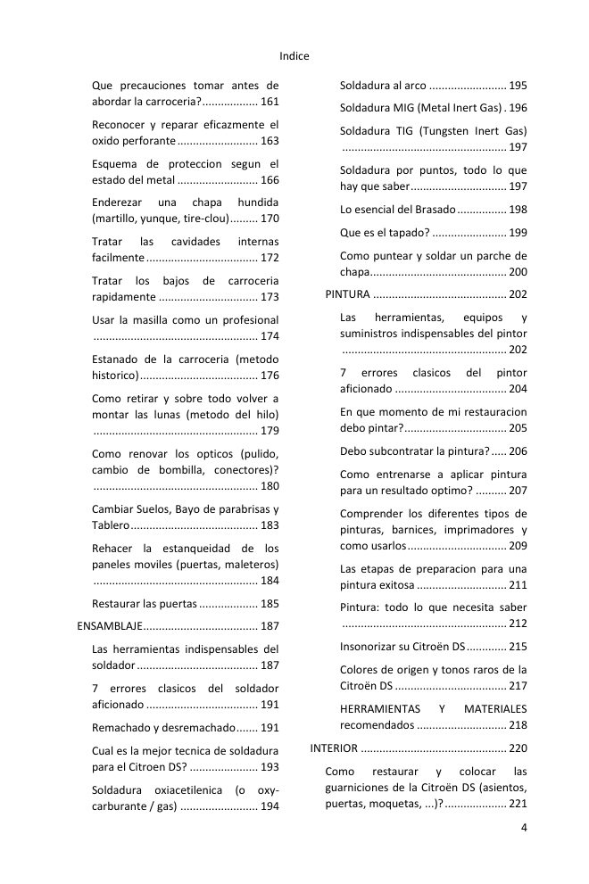Índice (4/5): todo lo que cubre la guía