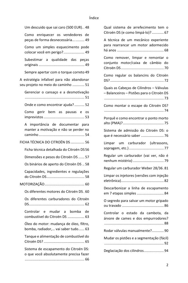 Índice (2/5): tudo o que o guia abrange