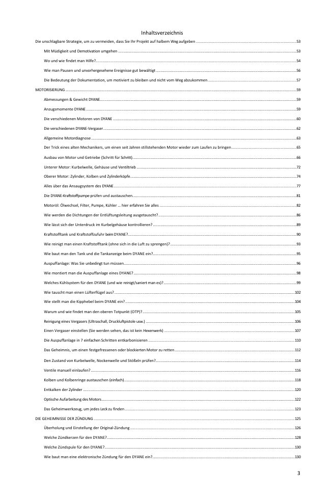Inhaltsverzeichnis (2/5): alles, was der Leitfaden abdeckt