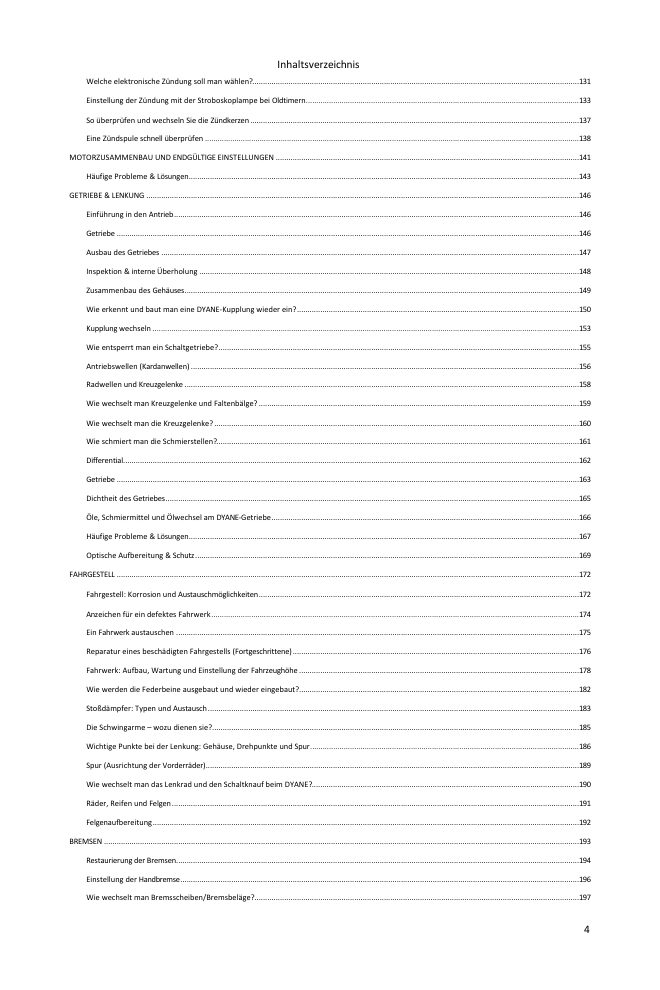 Inhaltsverzeichnis (3/5): alles, was der Leitfaden abdeckt