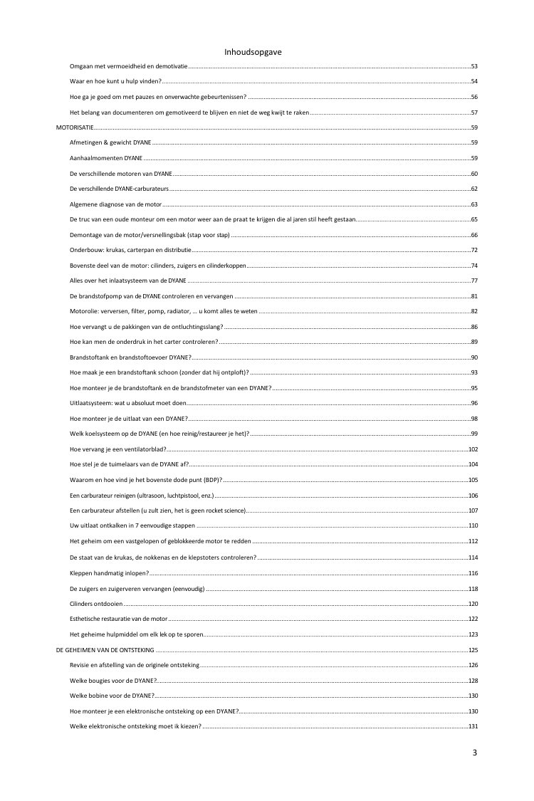 Inhoudsopgave (2/5): alles wat de gids behandelt