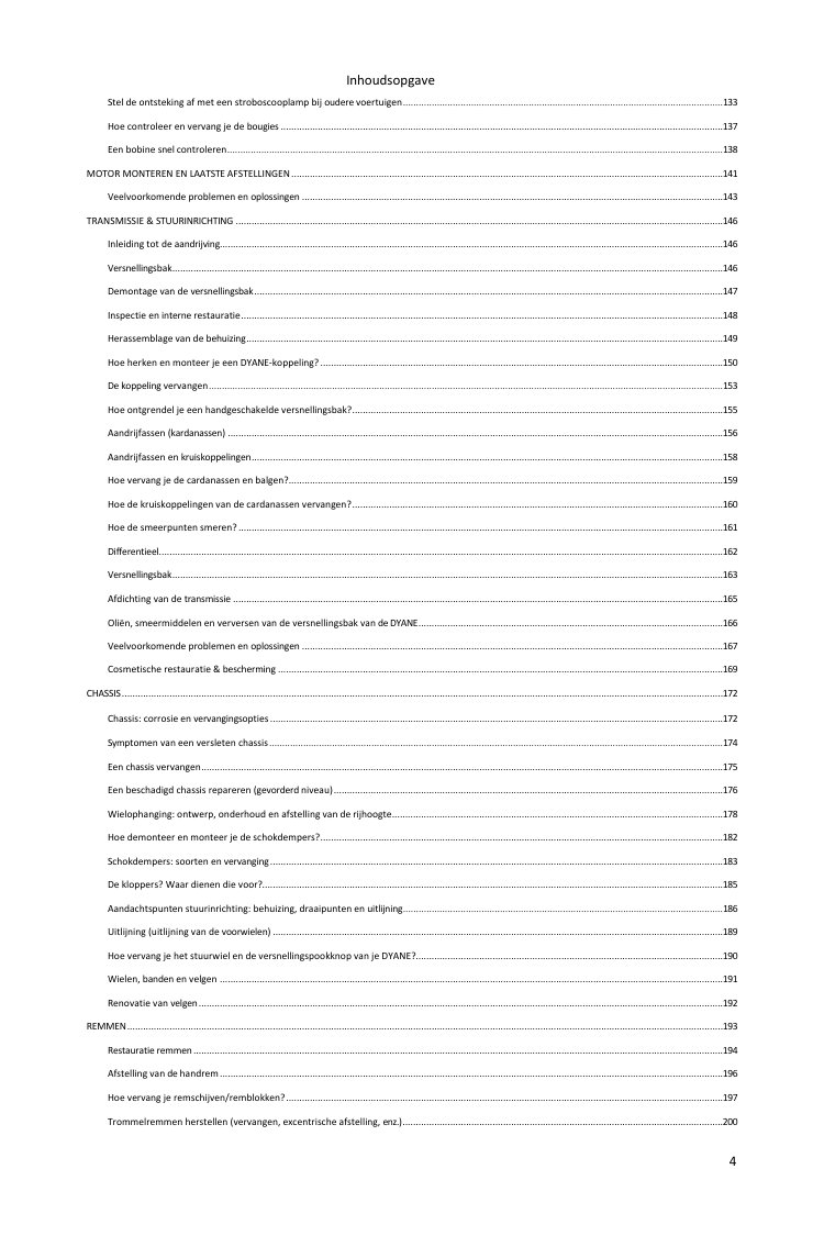 Inhoudsopgave (3/5): alles wat de gids behandelt
