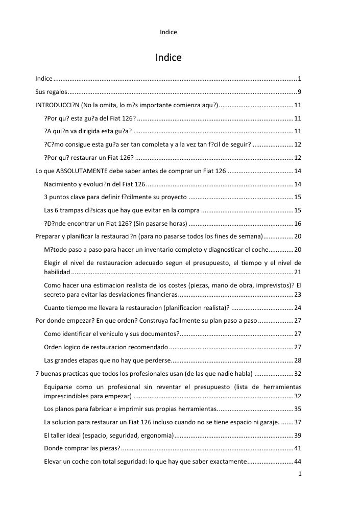 Índice (1/7): todo lo que cubre la guía