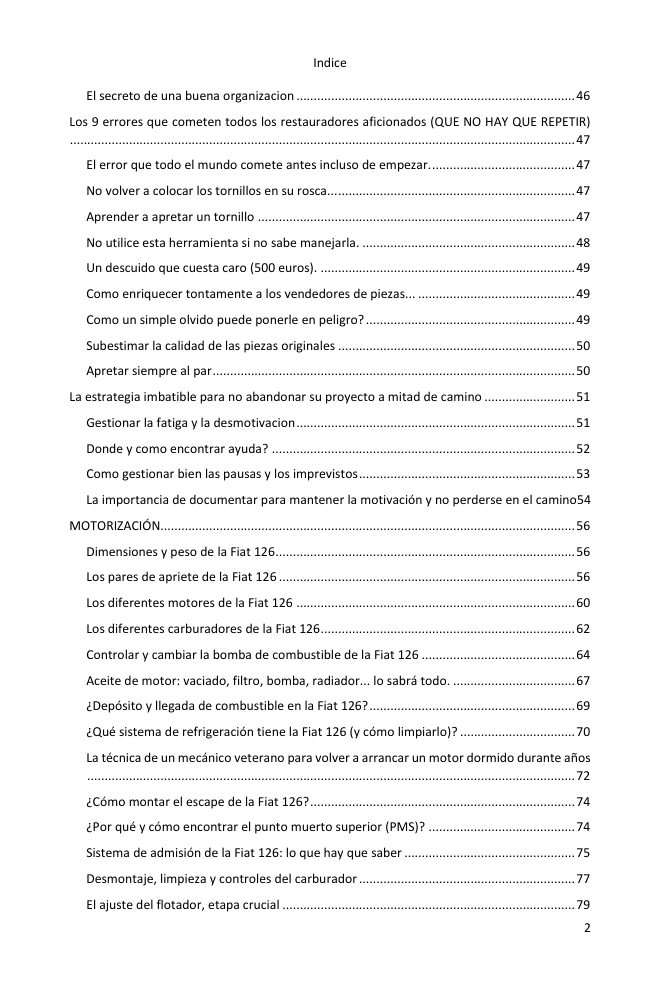 Índice (2/7): todo lo que cubre la guía