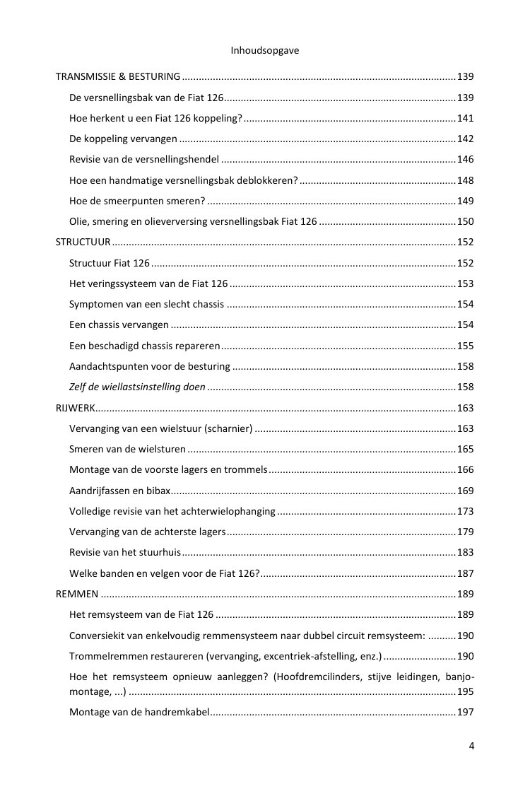 Inhoudsopgave (4/7): alles wat de gids behandelt