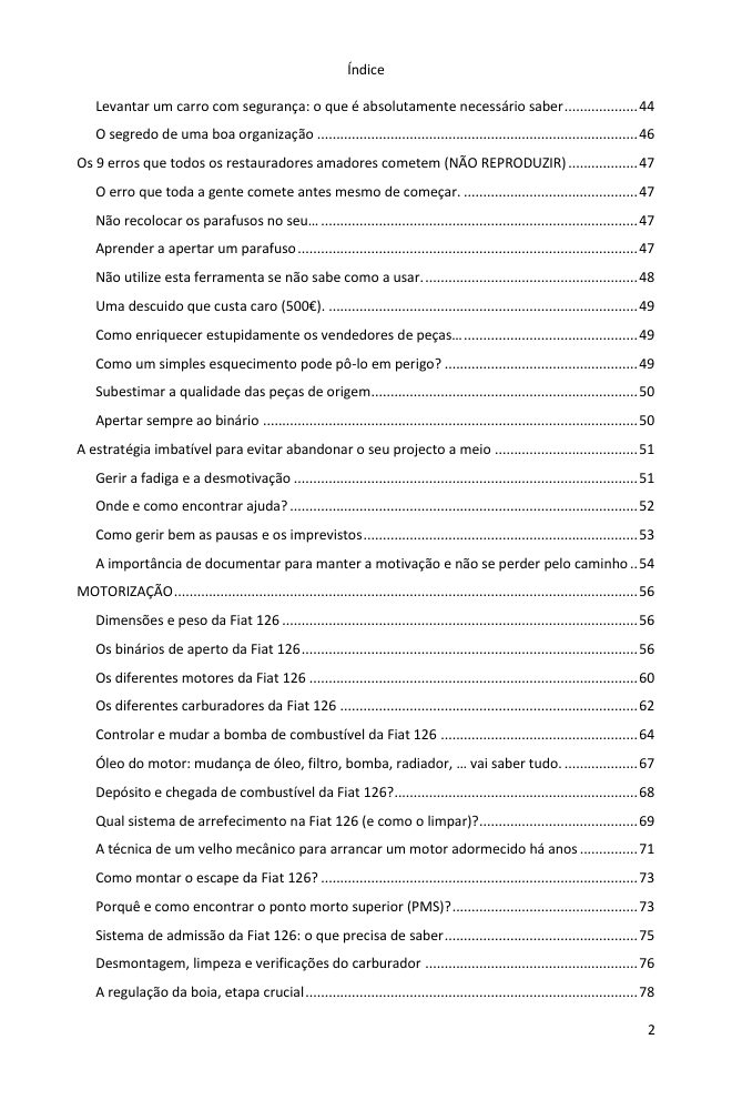 Índice (2/7): tudo o que o guia abrange