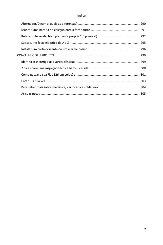 Índice (7/7): tudo o que o guia abrange