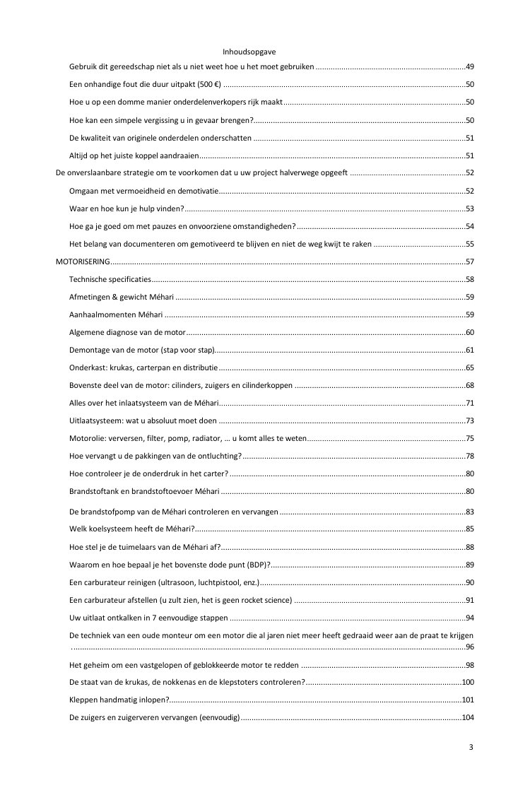Inhoudsopgave (2/6): alles wat de gids behandelt