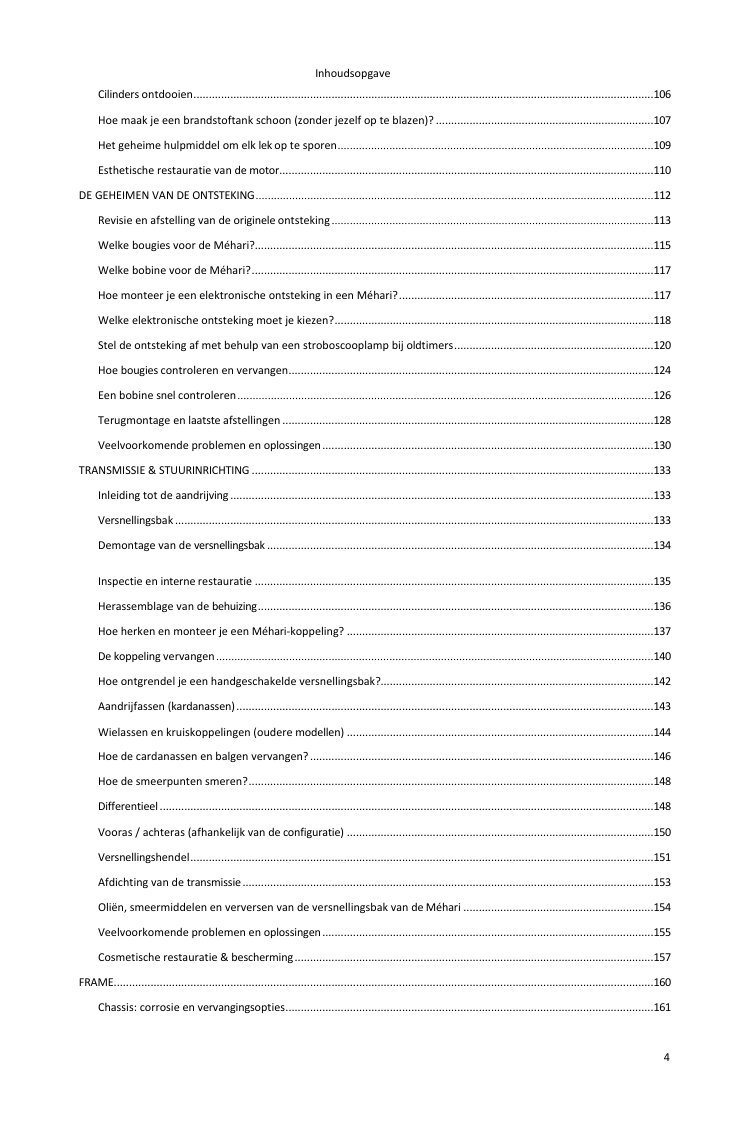 Inhoudsopgave (3/6): alles wat de gids behandelt