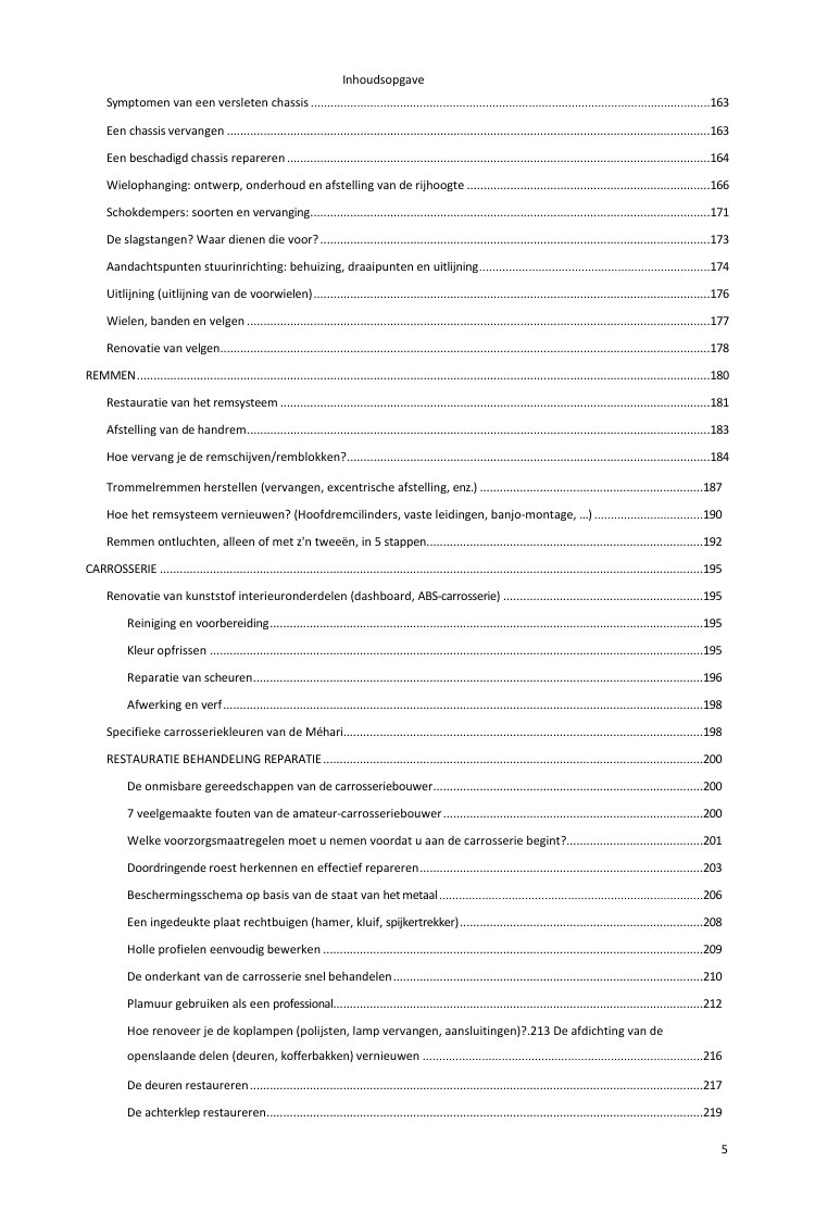 Inhoudsopgave (4/6): alles wat de gids behandelt