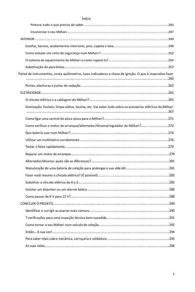Índice (6/6): tudo o que o guia abrange