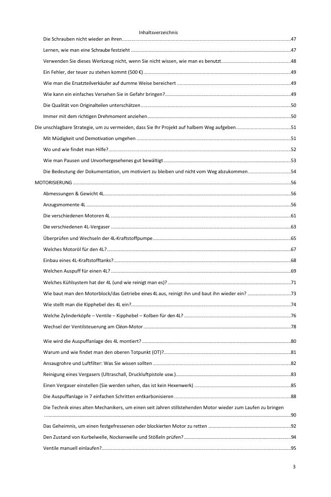 Inhaltsverzeichnis (2/5): alles, was der Leitfaden abdeckt
